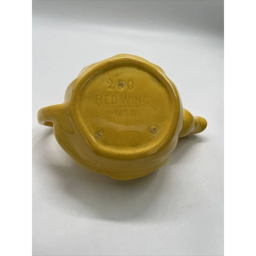 Red Wing Pottery Yellow Kateina Dutch Girl Tea Pot #260 Original Vintage NO LID